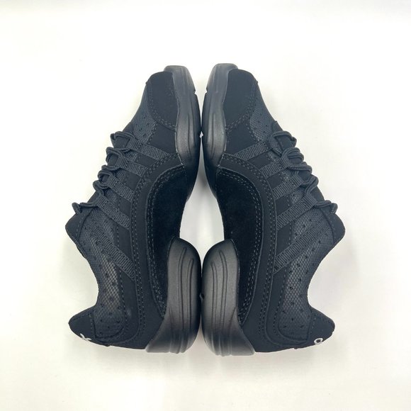 Capezio Girls Kids Size 2 DS24 Rockit Black Split Sole Dance‎ Sneakers Shoes - Picture 8 of 12